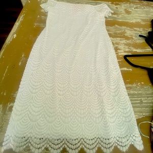 Lilly Pulitzer New cotton lace on the shoulder dress.
